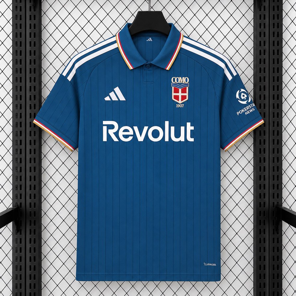 2627-Como-1907-Home-Soccer-Jersey-1 Camisa Como 1907 Home Versão Torcedor 2026/27 Adidas - Imagem 1