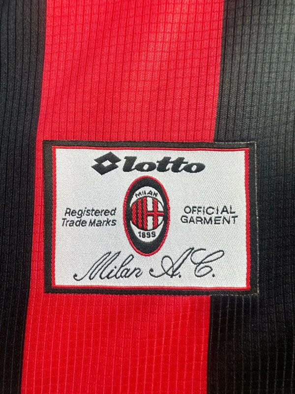 Camisa Retrô Milan Home 1997/98 Lotto - Imagem 7