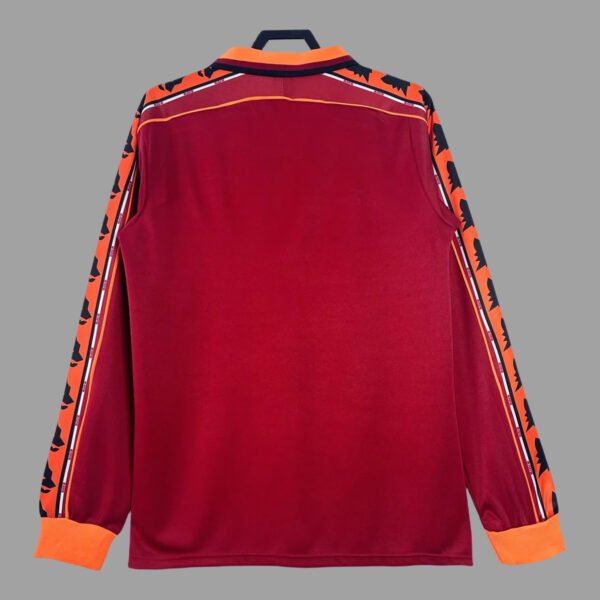 Camisa Retrô Roma Home Manga Longa 1998/99 Diadora - Imagem 7