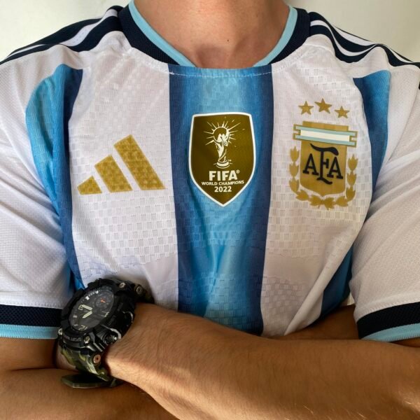 Camisa Seleção Argentina Home Copa do Mundo 2026 Patch World Cup - Adidas - Versão Jogador - Imagem 3