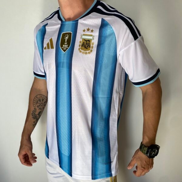 Camisa Seleção Argentina Home Copa do Mundo 2026 Patch World Cup - Adidas - Versão Jogador - Imagem 7