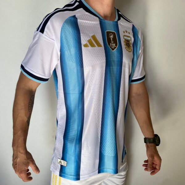 Camisa Seleção Argentina Home Copa do Mundo 2026 Patch World Cup - Adidas - Versão Jogador - Imagem 6