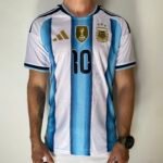 Camisa Seleção Argentina Home Copa do Mundo 2026 Patch World Cup - Adidas - Versão Jogador - Messi 10