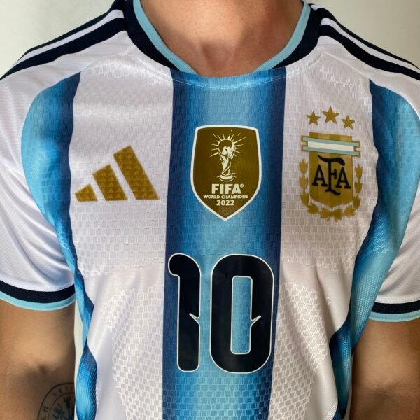 Camisa Seleção Argentina Home Copa do Mundo 2026 Patch World Cup - Adidas - Versão Jogador - Messi 10 - Imagem 2
