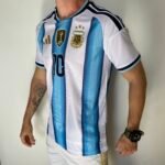 Camisa Seleção Argentina Home Copa do Mundo 2026 Patch World Cup - Adidas - Versão Jogador - Messi 10 - Imagem 5