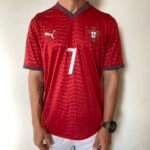 Camisa Seleção Portugal Home Versão Jogador - Ronaldo 7 CR7 - Copa Do Mundo 2026 Puma Vermelha