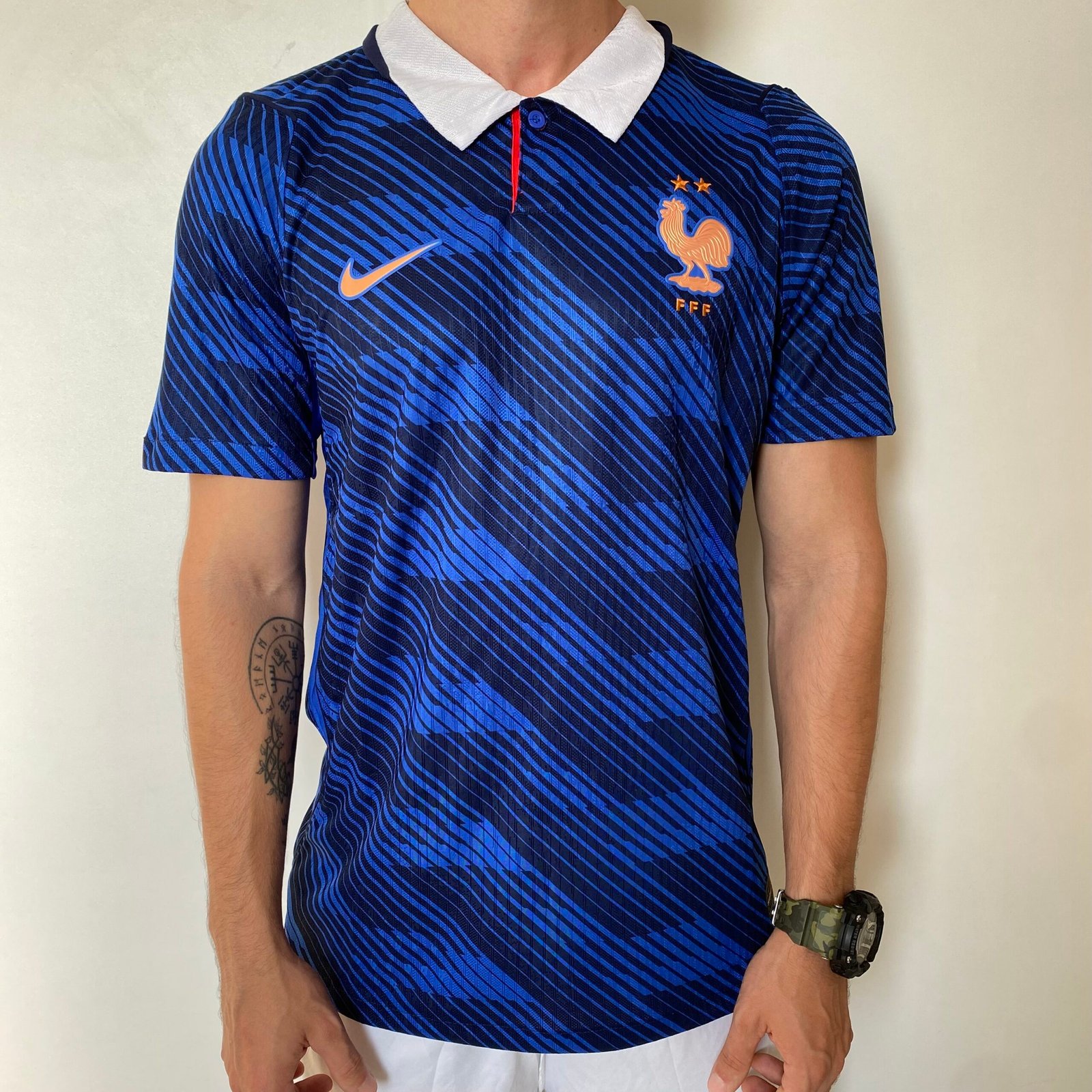 Camisa Seleção França Home Versão Jogador Copa Do Mundo 2026 Azul Nike