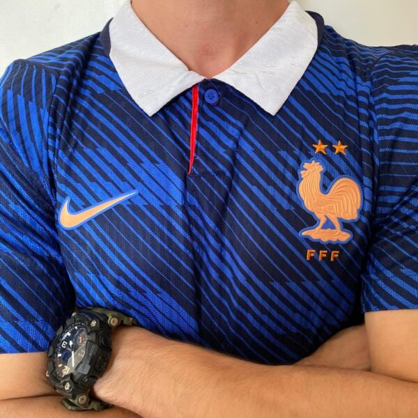 Camisa Seleção França Home Versão Jogador Copa Do Mundo 2026 Azul Nike - Imagem 3