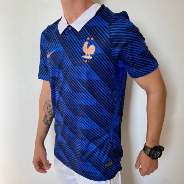 Camisa Seleção França Home Versão Jogador Copa Do Mundo 2026 Azul Nike - Imagem 4