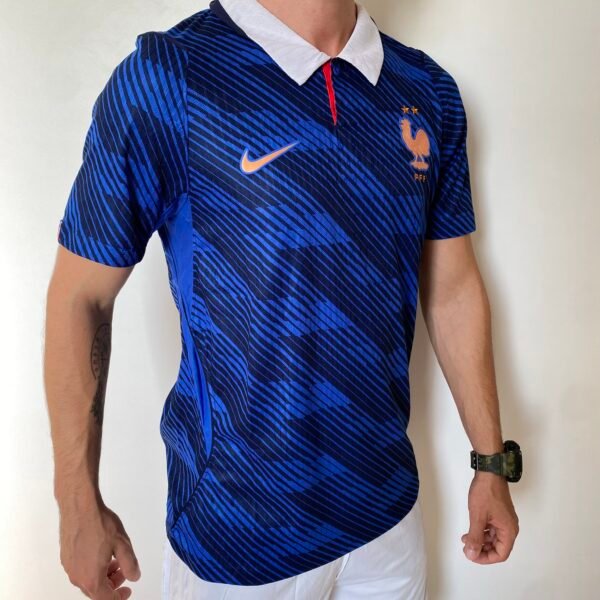 Camisa Seleção França Home Versão Jogador Copa Do Mundo 2026 Azul Nike - Imagem 5