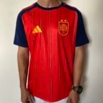 Camisa Seleção Espanha Home Versão Torcedor 2 Estrelas Campeão Copa Do Mundo 2026 Vermelha Adidas