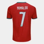 Camisa Seleção Portugal Home Versão Jogador - Ronaldo 7 CR7 - Copa Do Mundo 2026 Puma Vermelha - Imagem 14
