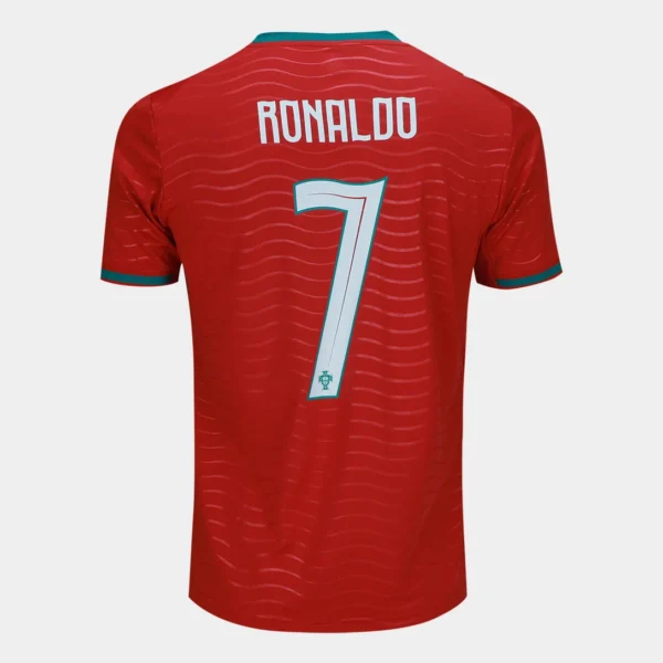 Camisa Seleção Portugal Home Versão Jogador - Ronaldo 7 CR7 - Copa Do Mundo 2026 Puma Vermelha - Imagem 14