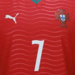 Camisa Seleção Portugal Home Versão Jogador - Ronaldo 7 CR7 - Copa Do Mundo 2026 Puma Vermelha - Imagem 15