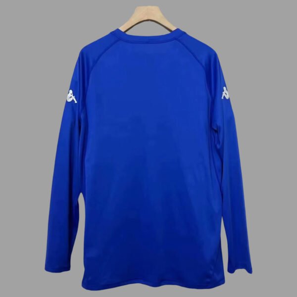 Camisa Retrô Auxerre Away Versão Torcedor Manga Longa 2003/04 Azul Kappa - Imagem 4