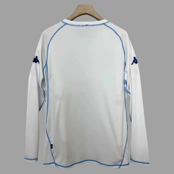 Camisa Retrô Auxerre Home Versão Torcedor Manga Longa 2003/04 Branca Kappa - Imagem 4