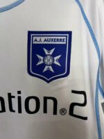 Camisa Retrô Auxerre Home Versão Torcedor Manga Longa 2003/04 Branca Kappa - Imagem 2