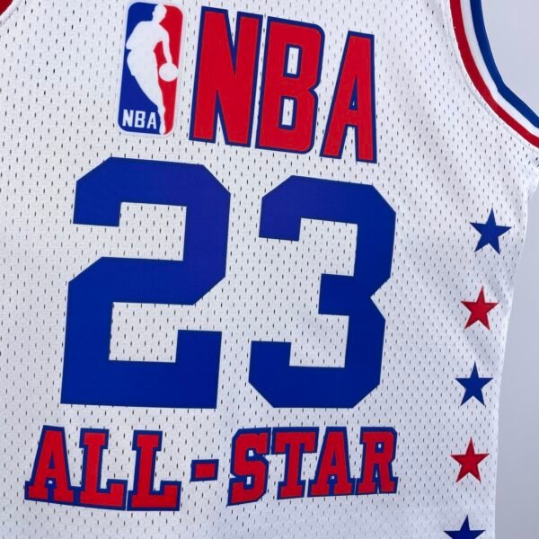 Camiseta Regata NBA All-Star Michael Jordan 23 Mitchell & Ness Branca 2003 - Imagem 2