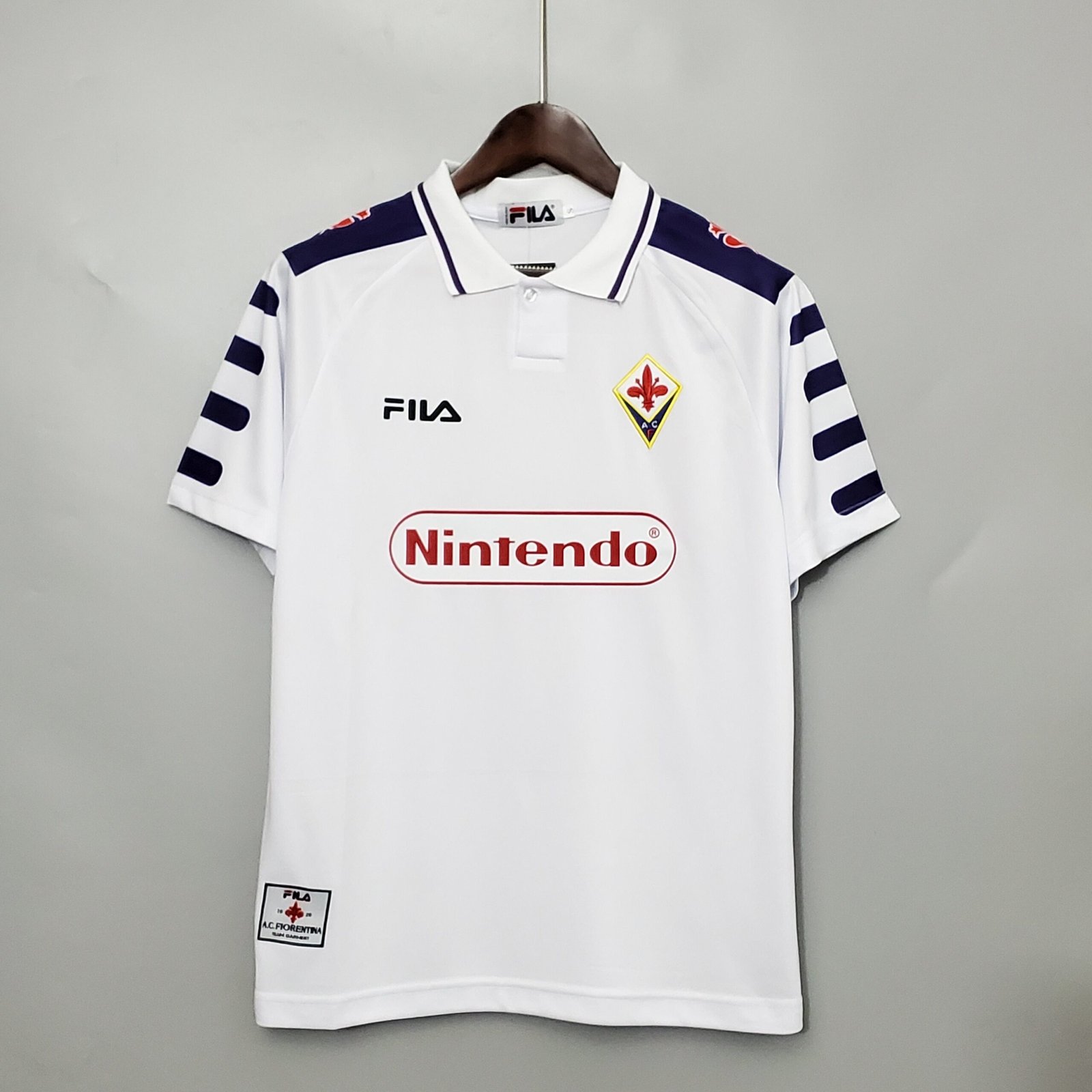 Camisa Retrô Fiorentina Away 1998/99 Branca Fila
