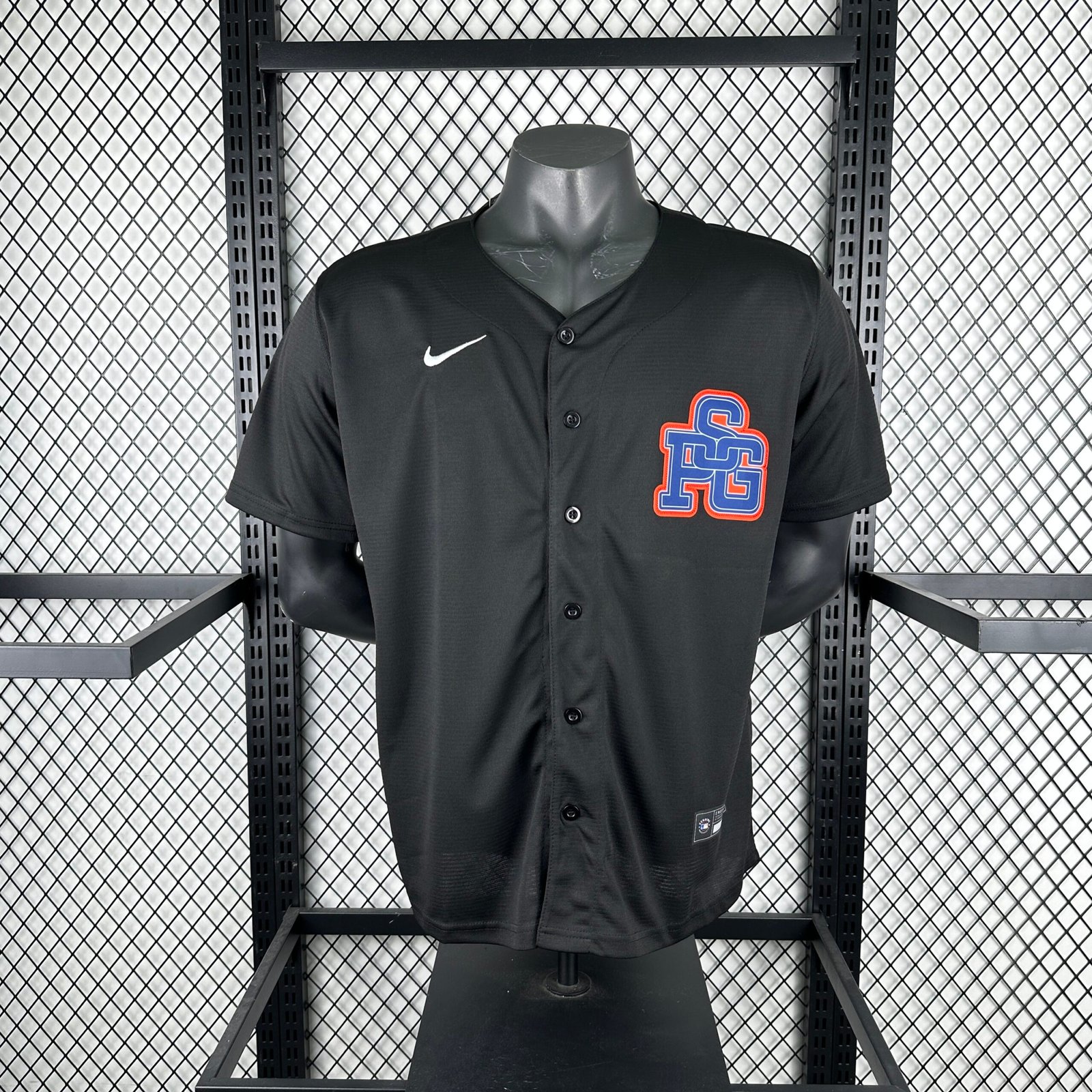 Camisa PSG Paris Saint-Germain Baseball MLB 2026 Preta Nike