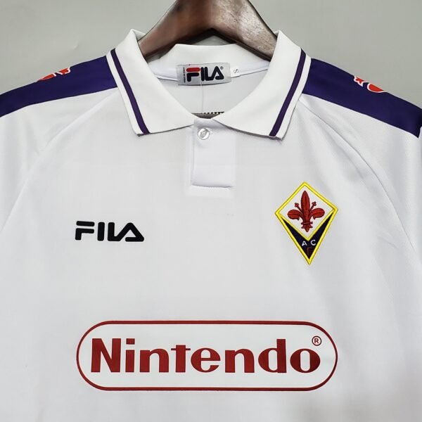 Camisa Retrô Fiorentina Away 1998/99 Branca Fila - Imagem 2