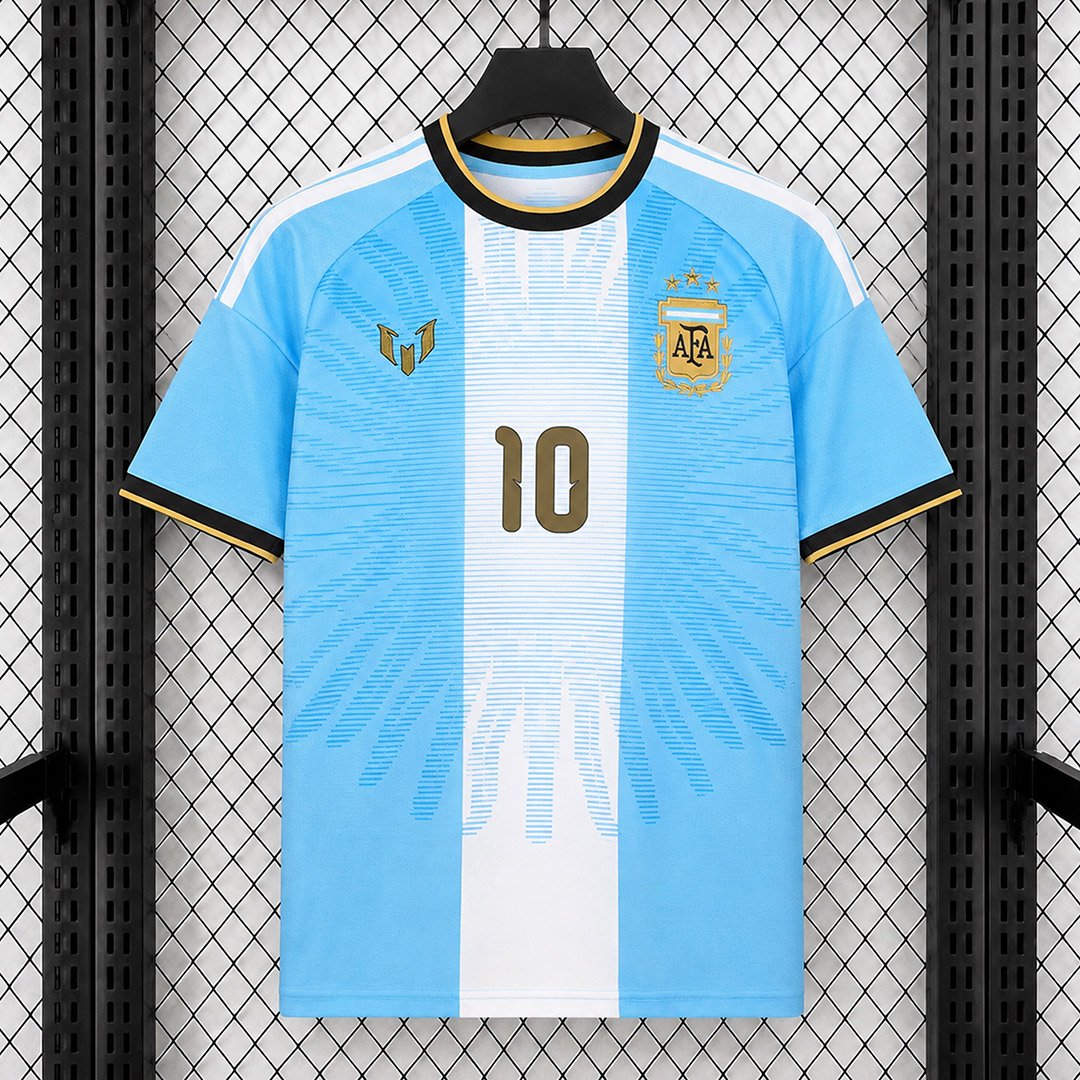 2026-Argentina-MESSI-Tribute-Soccer-Jersey-1_an Camisa Seleção Argentina Home Versão Torcedor Messi 10 - Imagem 1