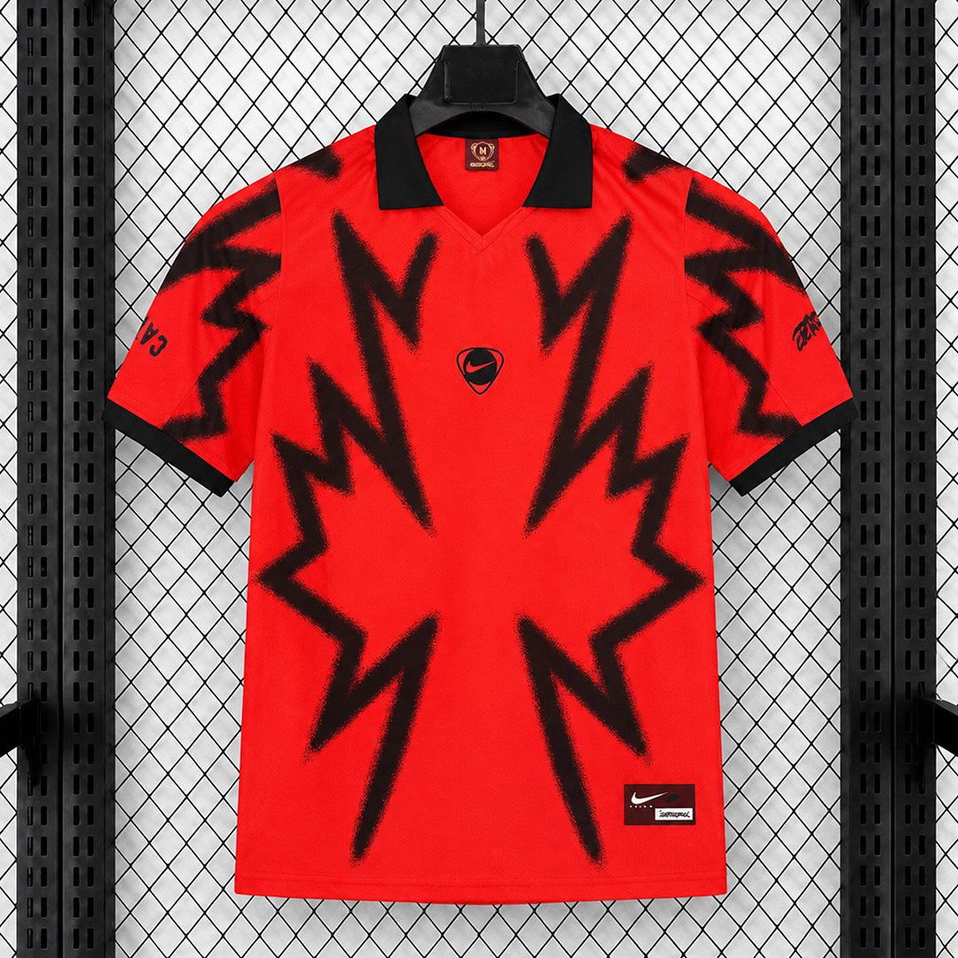 2026-Canada-x-Travis-Scott-Cactus-Jack-Total-90-Retro-Soccer-Jersey-1 Camisa Canadá Scott Cactus Jack Total 90 Versão Torcedor 2026/27 Nike - Imagem 1