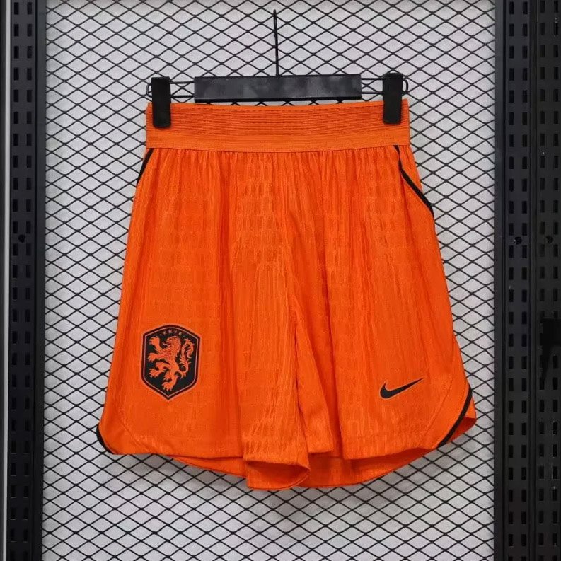 2026 Netherlands Orange Player Version Soccer Shorts 1 Short Calção Holanda Home Versão Jogador 26/27 Nike - Imagem 1