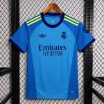 Camisa Real Madrid Goleiro Away Versão Torcedor 2026/27 Azul Adidas