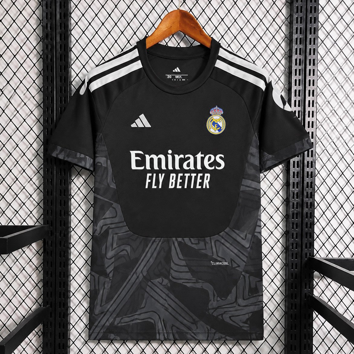 Camisa Real Madrid Goleiro Home Versão Torcedor 2026/27 Preta Adidas