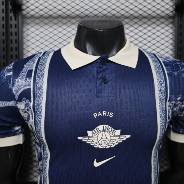 Camisa PSG Paris Saint-Germain Christian Dior Versão Jogador 2026 Azul Nike - Imagem 2
