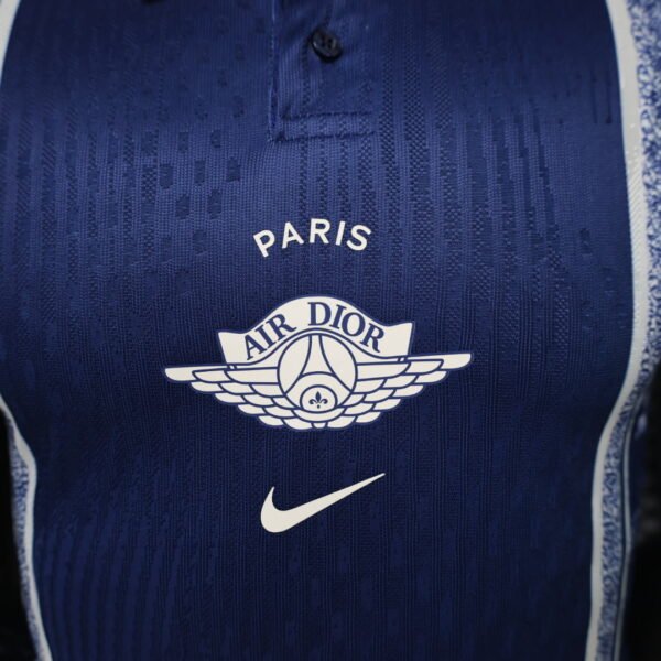 Camisa PSG Paris Saint-Germain Christian Dior Versão Jogador 2026 Azul Nike - Imagem 3