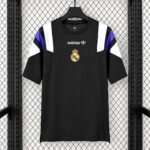 Camisa Real Madrid EQT Versão Torcedor 2026/27 Preta Adidas