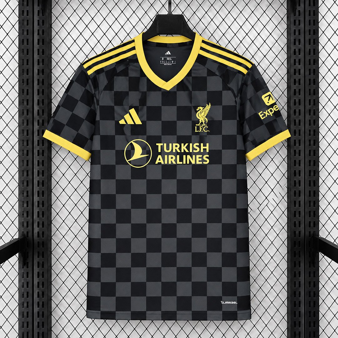 2728-Liverpool-Away-Soccer-Jersey-1 Camisa Liverpool Away Versão Torcedor 2027/28 Preta Adidas - Imagem 1