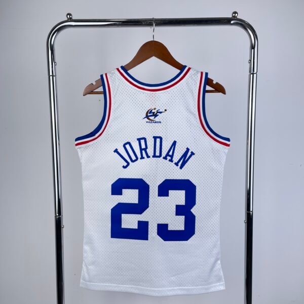 Camiseta Regata NBA All-Star Michael Jordan 23 Mitchell & Ness Branca 2003 - Imagem 6