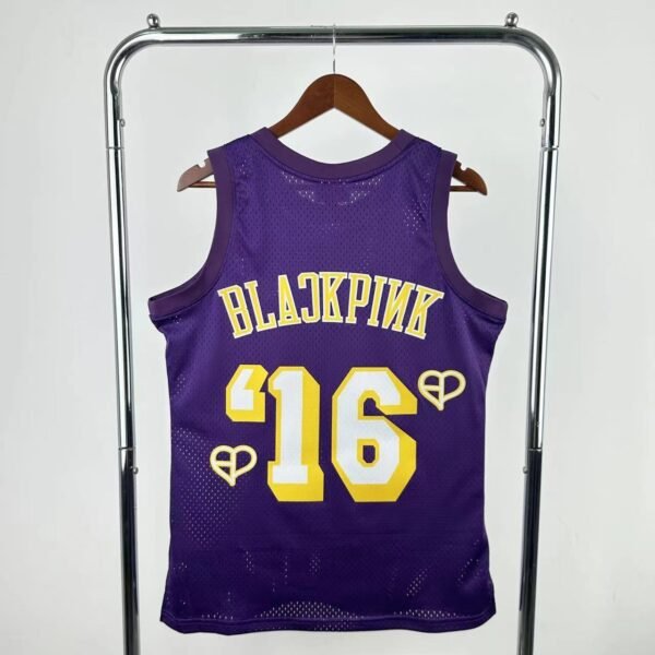 Camiseta Regata NBA Los Angeles Lakers Blackpink - Mitchell & Ness Roxa 2025/26 - Imagem 6