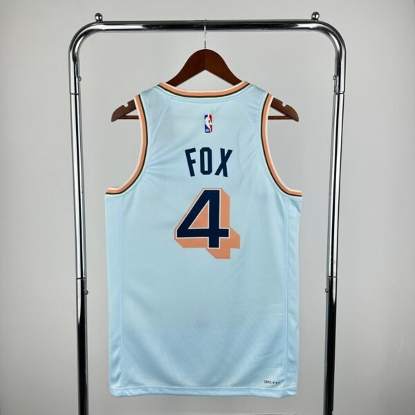 Camiseta Regata NBA Santo Antonio Sturs De'Aaron Fox 4 City Edition Swingman 2025 Nike - Imagem 5