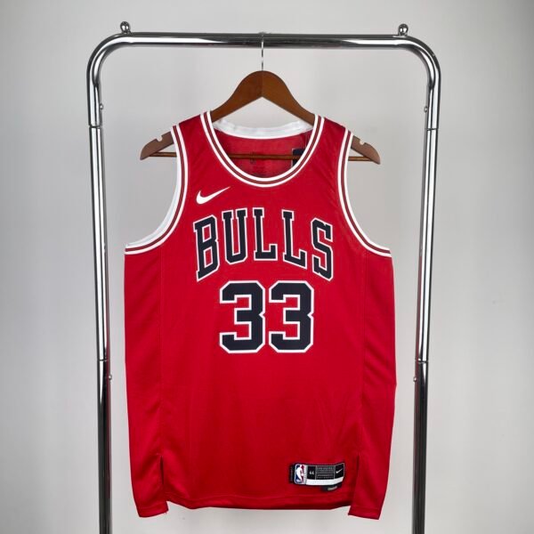 Camiseta Regata NBA Chicago Bulls Icon Edition Swingman 2026 Vermelha Nike - Imagem 9