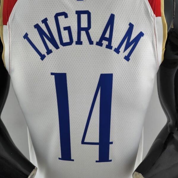 Camiseta Regata NBA New Orleans Pelicans Brandon Ingram 14 City Edition Swingman 2021 Nike - Imagem 8