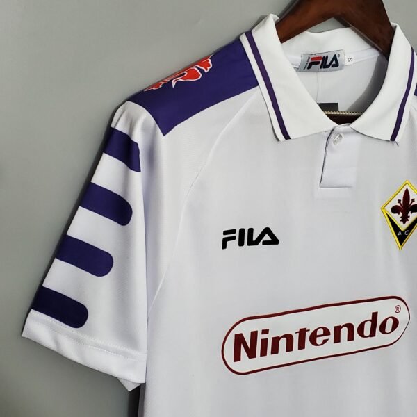 Camisa Retrô Fiorentina Away 1998/99 Branca Fila - Imagem 3