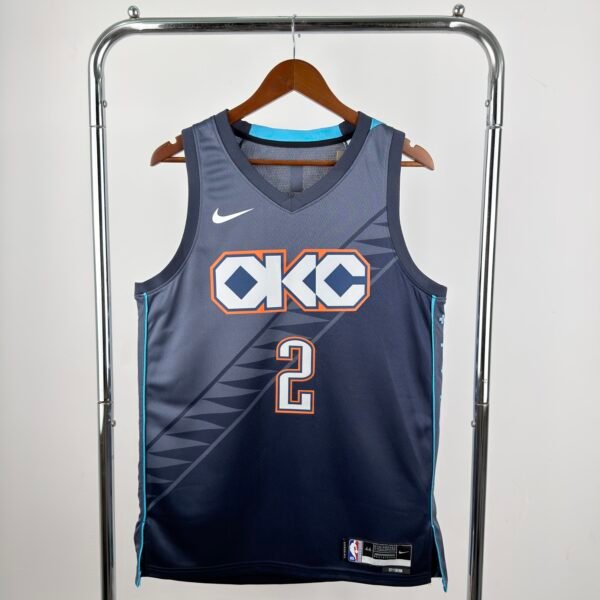 Camiseta Regata Basquete NBA OKC Oklahoma Thunder 2 Shai Gilgeous-Alexander City Edition 2026 Nike - Imagem 3
