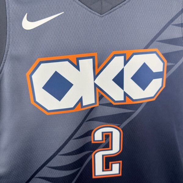 Camiseta Regata Basquete NBA OKC Oklahoma Thunder 2 Shai Gilgeous-Alexander City Edition 2026 Nike - Imagem 4