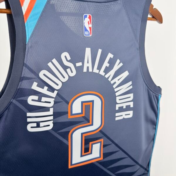 Camiseta Regata Basquete NBA OKC Oklahoma Thunder 2 Shai Gilgeous-Alexander City Edition 2026 Nike - Imagem 8