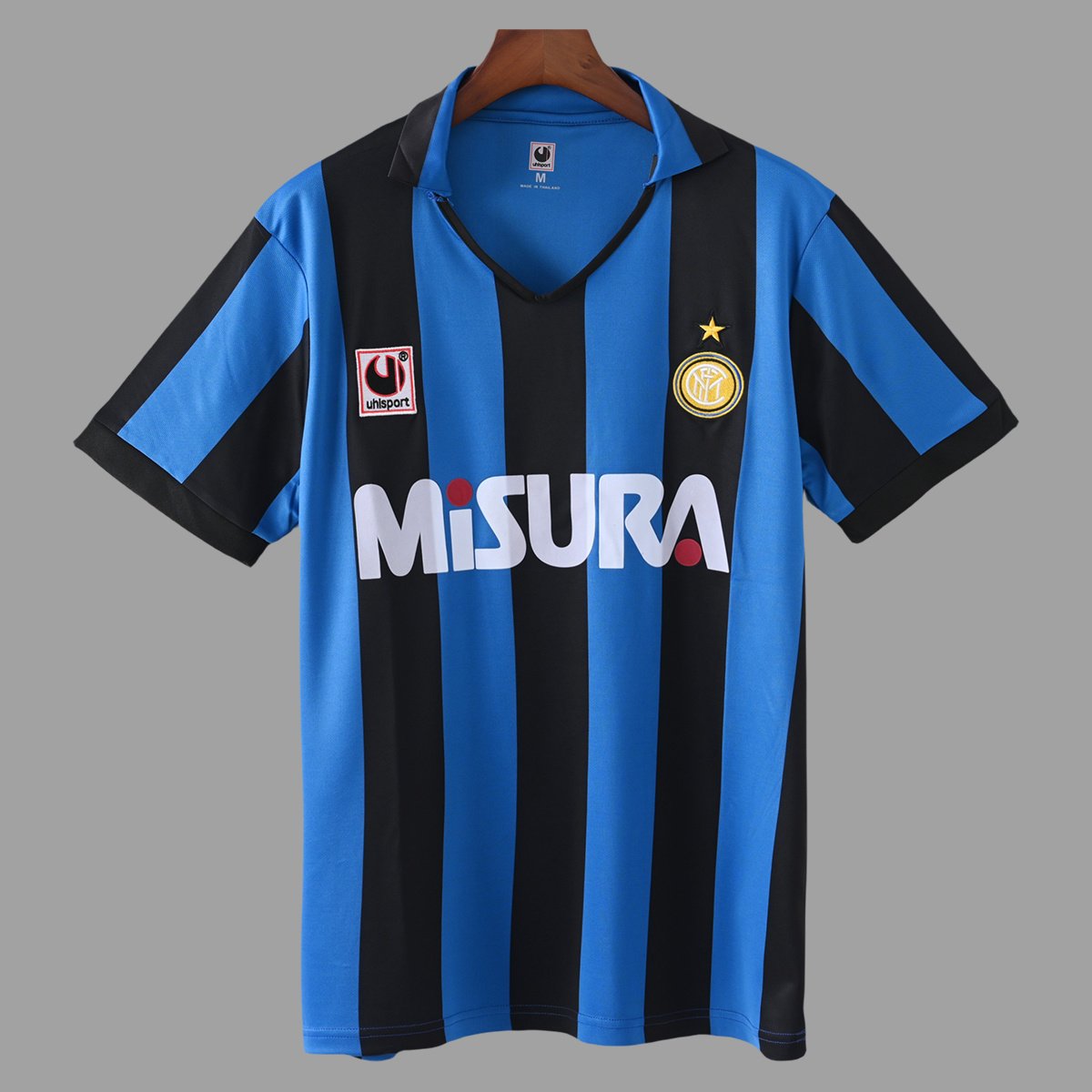 90_91 Inter Milan Home Retro Soccer Jersey 0_ZT Camisa Retrô Inter de Milão Home 1990/1991 - Imagem 1