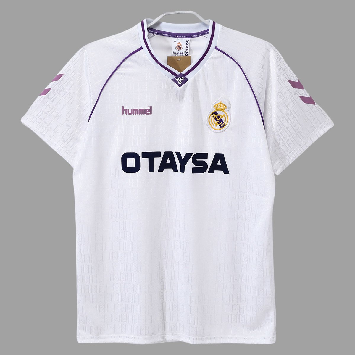 90_92 Real Madrid Home Retro Soccer Jersey 0_ZT Camisa Retrô Real Madrid Home 1990/1991/1992 Hummel - Imagem 1