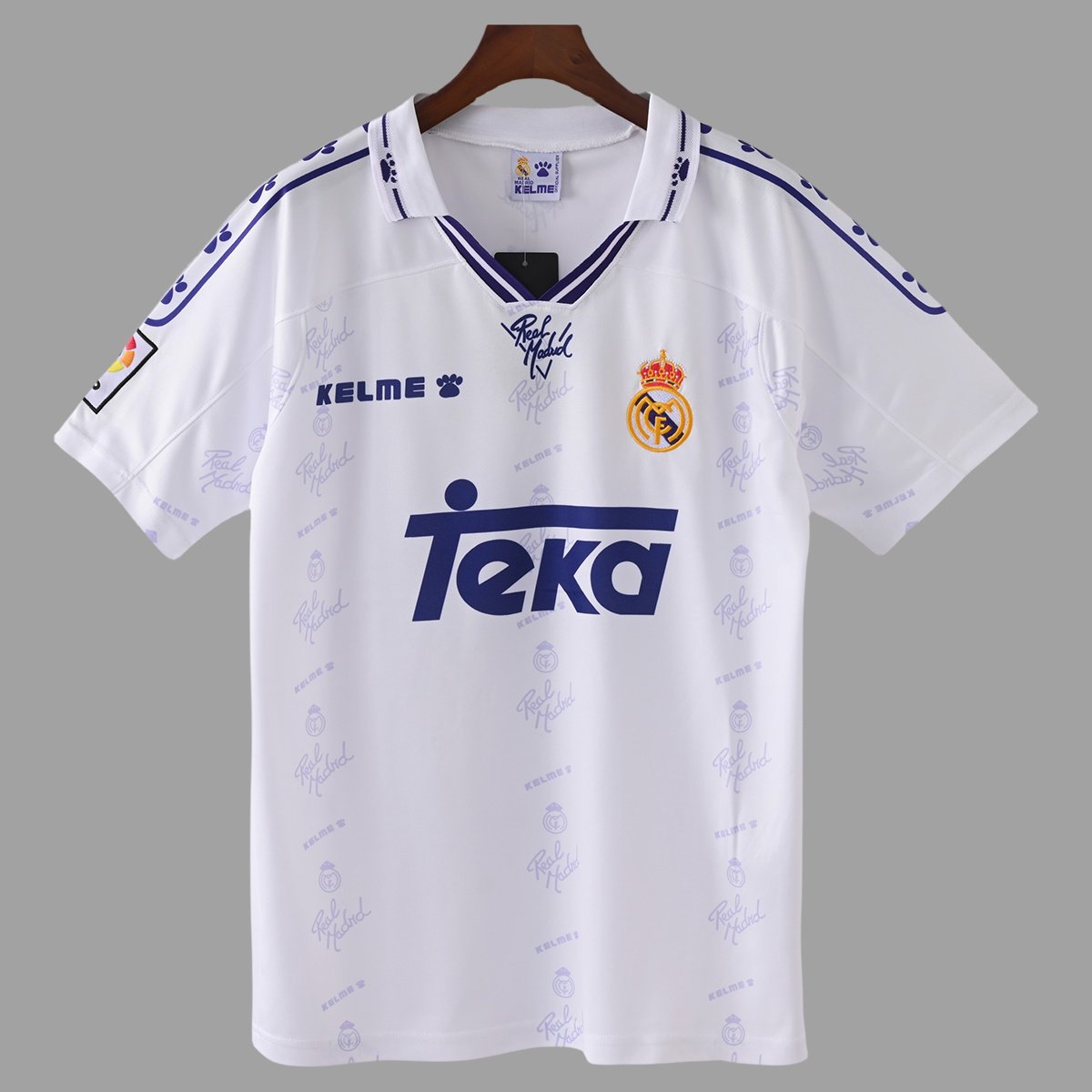 94_96 Real Madrid Home Retro Soccer Jersey 0_ZT Camisa Retrô Real Madrid Home 1994/1995/1996 Kelme - Imagem 1