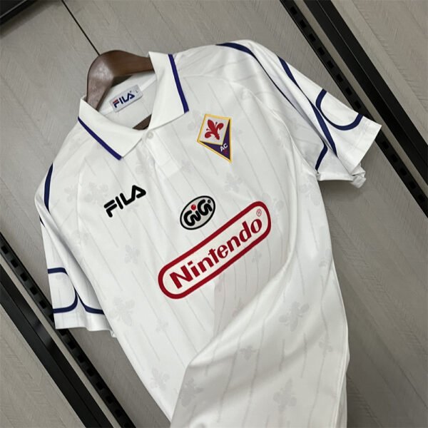 Camisa Retrô Fiorentina Away 1997/98 Branca Fila - Imagem 4