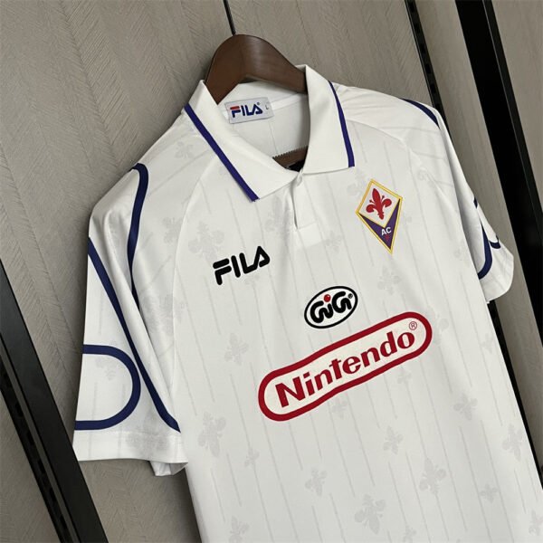 Camisa Retrô Fiorentina Away 1997/98 Branca Fila - Imagem 5