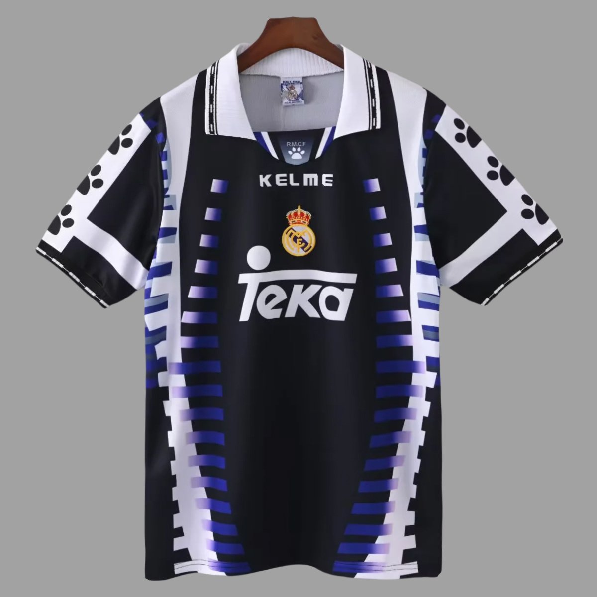 97_98 Real Madrid Third Retro Soccer Jersey 0_ZT Camisa Retrô Real Madrid Third 1997/1998 Kelme - Imagem 1