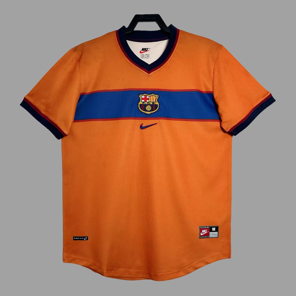 98_99 Barcelona Third Retro Soccer Jersey 1_ZT Camisa Retrô Barcelona Third 1998/1999 Nike - Imagem 1